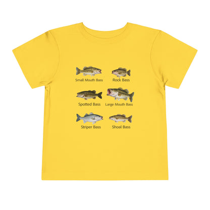 Bass Fish Cute Kids Shirt | Smallmouth, Rock, Spotted, Striper, Largemouth Bass Hipster Fishing Shirt