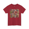 USA 250th Anniversary Land of the Free Because of the Brave T-Shirt | Patriotic Fourth of July Scrapbook Collage Design