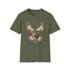 Fear Not Isaiah 41:10 Christian Bible Verse Shirt, Floor Deer Buck Antlers Design, Faith and Religious Gift, Scripture Shirt