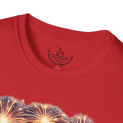 Patriotic Fishing Bass Merica Tastes Like Freedom Ice Cream T-Shirt | Fourth of July Shirt | God Bless America Gift Anglers