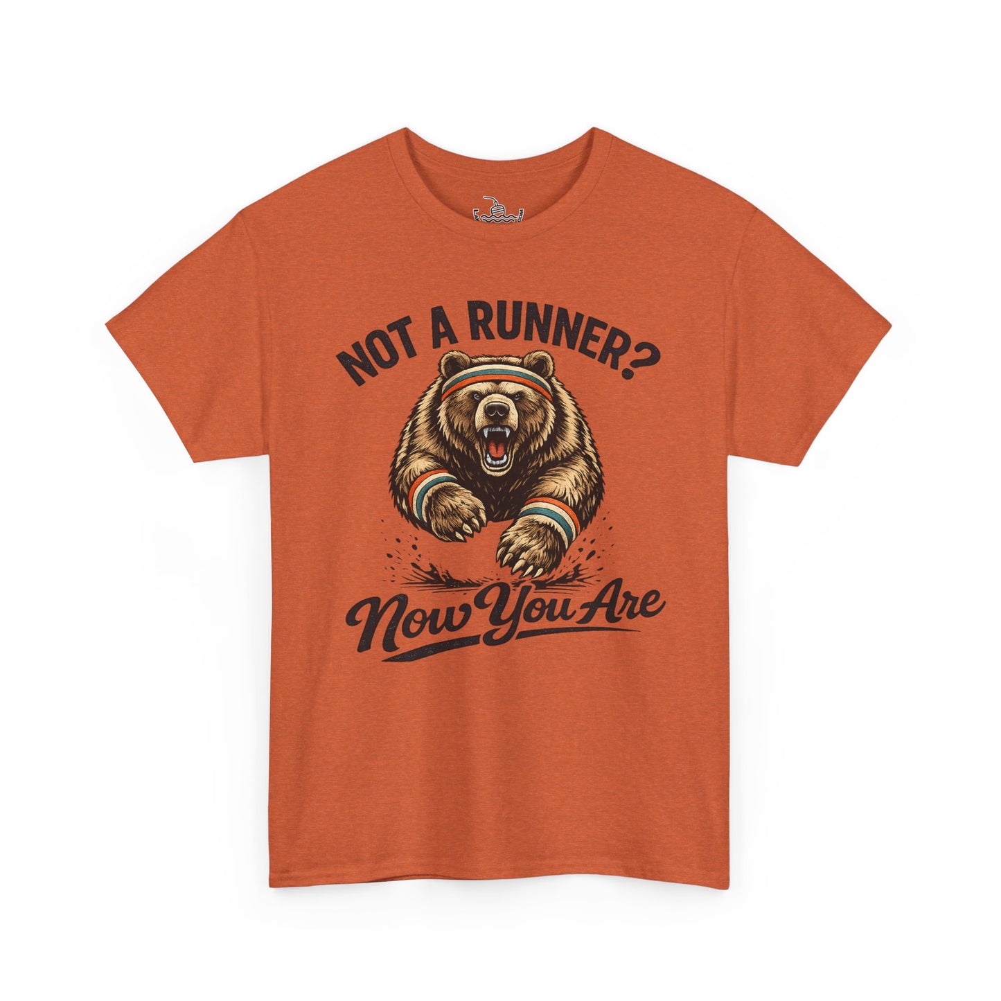 Running Shirt Kodiak Bear Not a Runner Now You Are Tee | Funny Tee for 5k and 10k Races | Walking Aerobics Workout Shirt