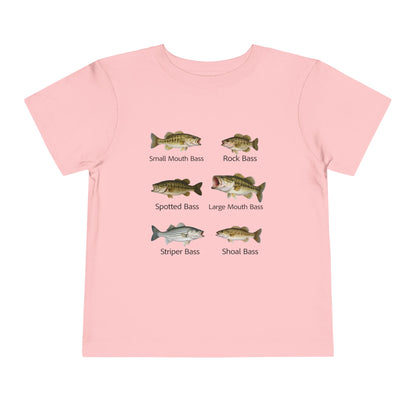 Bass Fish Cute Kids Shirt | Smallmouth, Rock, Spotted, Striper, Largemouth Bass Hipster Fishing Shirt