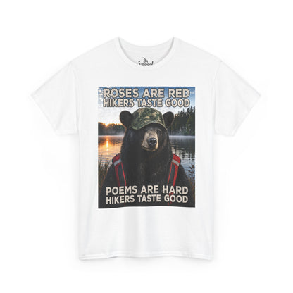 Hikers Taste Good Grizzly Bear Shirt | Hiking Tee Humor for Camping and Weekend Adventures
