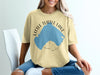 Yellow t-shirt with "Little Turtle Lake Minnesota" graphic and lake shape.