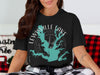 Black t-shirt with "LEWISVILLE LAKE TEXAS" graphic and compass rose.