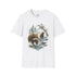Kodiak Winter Brown Bear Fishing T-Shirt | Wildlife Salmon Catch Nature Lover Tee | Rustic Forest Animal Art Gift Shirt