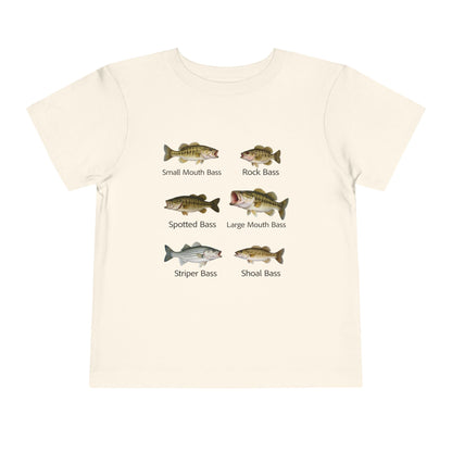 Bass Fish Cute Kids Shirt | Smallmouth, Rock, Spotted, Striper, Largemouth Bass Hipster Fishing Shirt