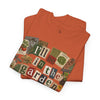 Gardening T-Shirt Scrapbook Design | I'll Be in the Garden T-Shirt | Gardening Collage Graphic Tee | Gift for Gardeners