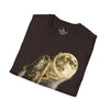Catfish Fishing Howl at the Moon Night River Graphic T Shirt, Retro Catfish Spawn Fish Tee, Angler Fishing Shirt Gift