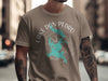 T-shirt with Lake Don Pedro California map graphic and compass design.