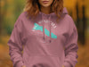Pink hoodie with "Lake Wenatchee Washington" in white text and teal lake graphic.