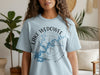 Light blue t-shirt with "Lake Wedowee Alabama" text and a compass rose design.