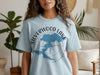 Light blue T-shirt with "Silverwood Lake California" and a map and compass graphic.