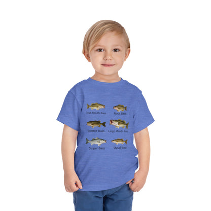 Bass Fish Cute Kids Shirt | Smallmouth, Rock, Spotted, Striper, Largemouth Bass Hipster Fishing Shirt