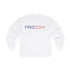 USA 250th Anniversary FREEDOM Long Sleeve Shirt | Front and Back Design | Patriotic July 4th Bald Eagle American Flag