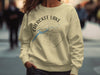 Sweatshirt with Cherokee Lake Tennessee compass and map graphic.