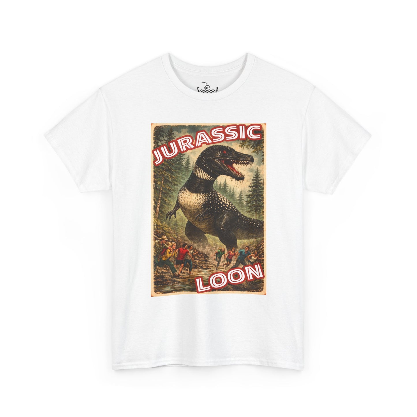 Jurassic Loon Funny Canadian Bird Shirt | Dinosaur Monster Attack | Great for both Birdwatchers and Sci-fi fans