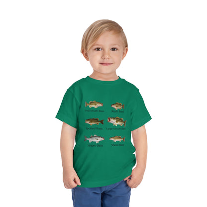 Bass Fish Cute Kids Shirt | Smallmouth, Rock, Spotted, Striper, Largemouth Bass Hipster Fishing Shirt