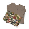 Gardening T-Shirt Scrapbook Design | I'll Be in the Garden T-Shirt | Gardening Collage Graphic Tee | Gift for Gardeners