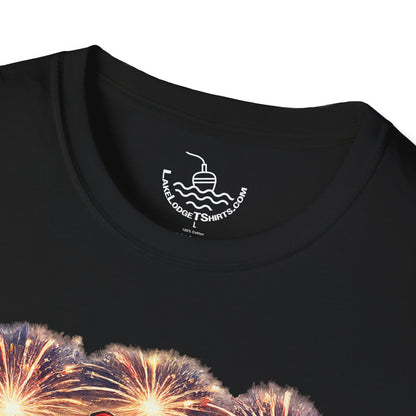 Patriotic Fishing Bass Merica Tastes Like Freedom Ice Cream T-Shirt | Fourth of July Shirt | God Bless America Gift Anglers
