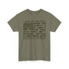 Land of the Free Because of the Brave T-Shirt | American Flag Tee | Patriotic Camo for Veterans and Fourth of July