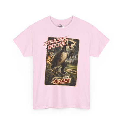 Jurassic Goose Funny Canadian Bird Shirt | Golf Course Dinosaur Monster Attack | Great for both Birdwatchers and Sci-fi fans