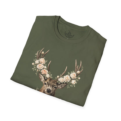 Fear Not Isaiah 41:10 Christian Bible Verse Shirt, Floor Deer Buck Antlers Design, Faith and Religious Gift, Scripture Shirt