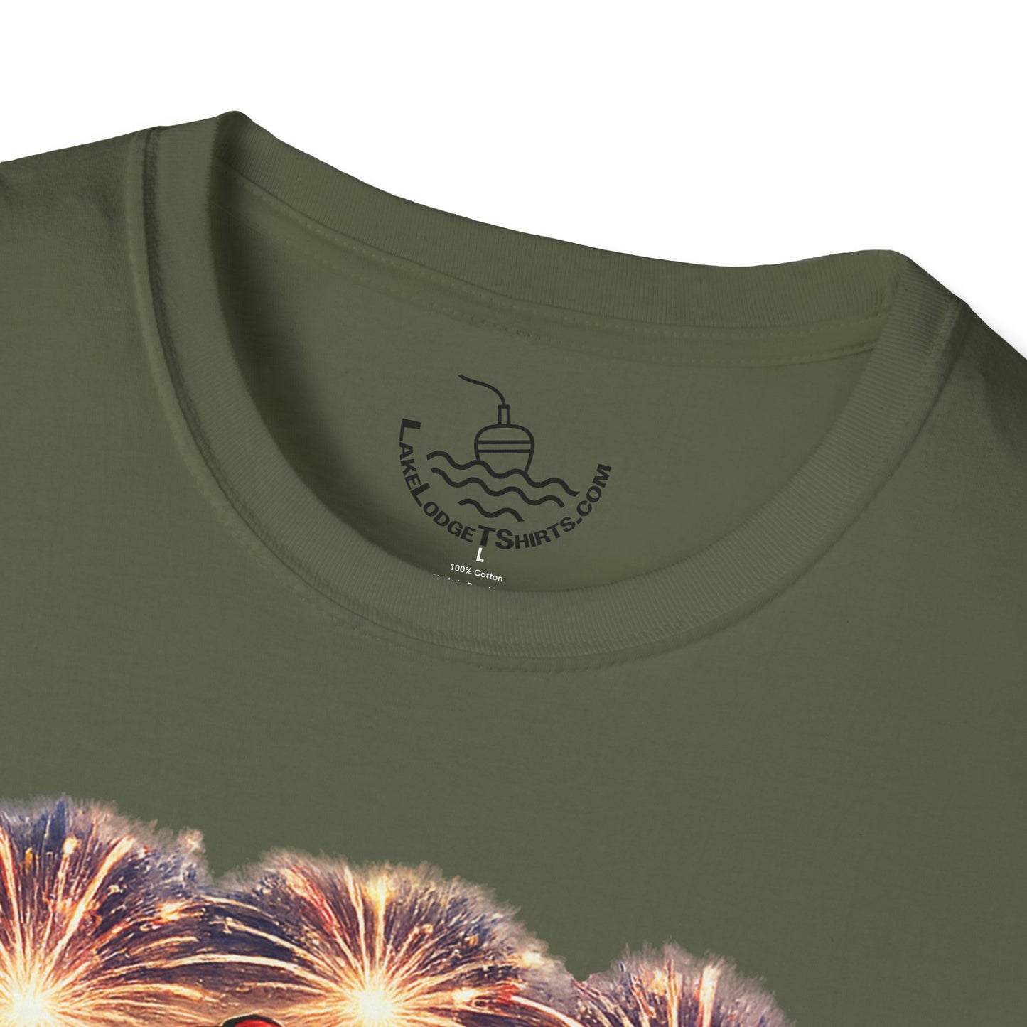 Patriotic Fishing Bass Merica Tastes Like Freedom Ice Cream T-Shirt | Fourth of July Shirt | God Bless America Gift Anglers