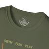 Lake Life T-Shirt | Boat Oars Life Preserver Anchor Letters Rustic Design | Fishing Water Skiing Gift Tee