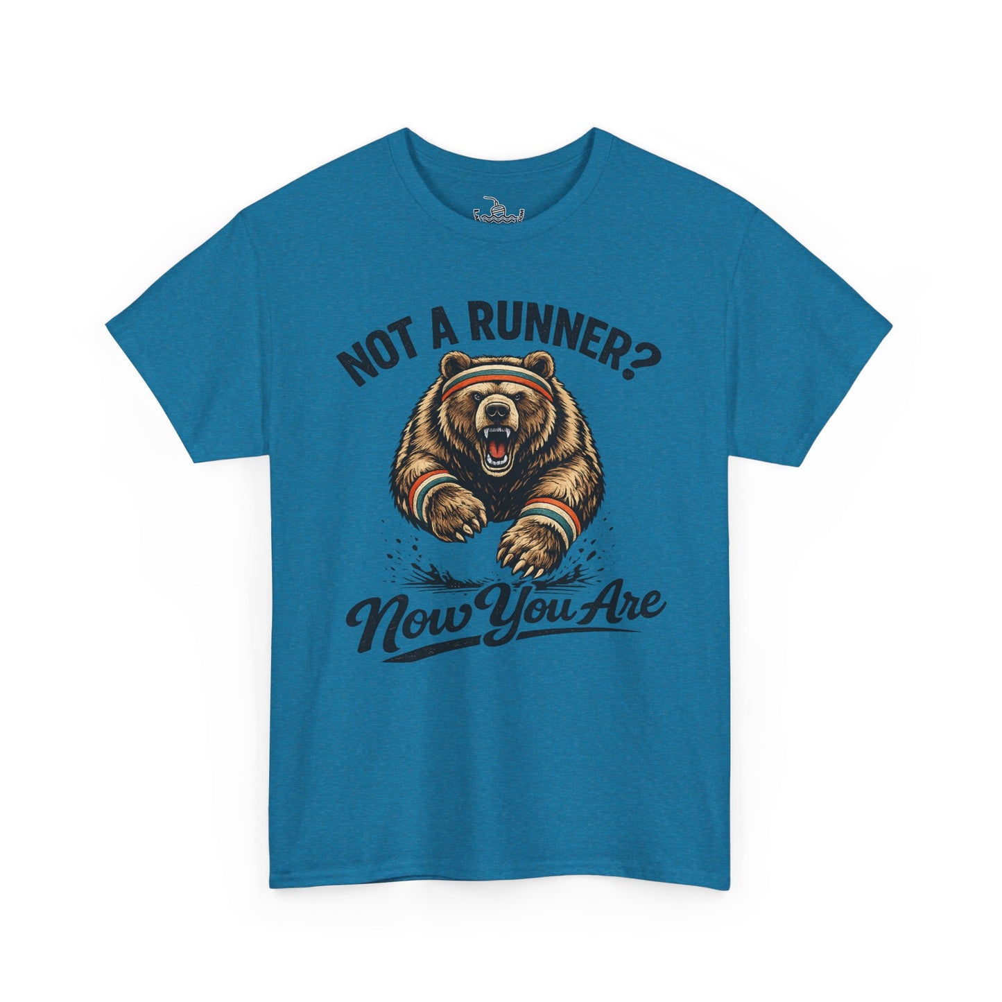 Running Shirt Kodiak Bear Not a Runner Now You Are Tee | Funny Tee for 5k and 10k Races | Walking Aerobics Workout Shirt