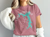 Lake Lotawana Missouri map on pink t-shirt with compass graphic.