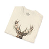 Fear Not Isaiah 41:10 Christian Bible Verse Shirt, Floor Deer Buck Antlers Design, Faith and Religious Gift, Scripture Shirt