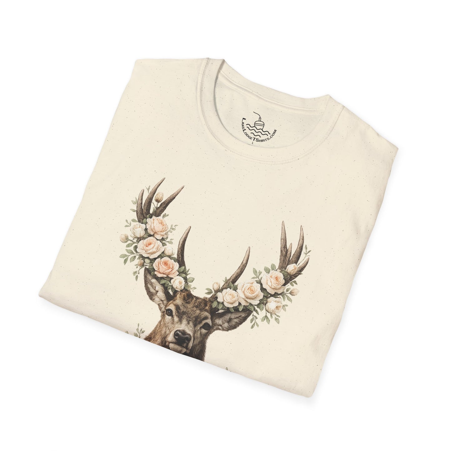 Fear Not Isaiah 41:10 Christian Bible Verse Shirt, Floor Deer Buck Antlers Design, Faith and Religious Gift, Scripture Shirt