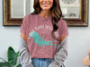Rose t-shirt with Lake Kabetogama, Minnesota graphic and compass design.