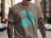 T-shirt with turquoise Big Lake outline, compass rose, and "ARIZONA" text.