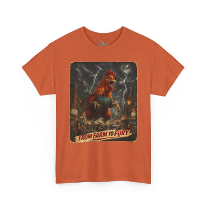Chicken Shirt From Farm to Table Rooster Pecking Order Shirt, Dinosaur Monster Movie Poster Design, Funny Farm Life
