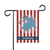 Garden flag with red and white stripes, Big Lake Arizona map, and "The Smith Family" text.