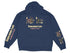Navy hoodie with "Candlewood Lake Connecticut" text and outdoor graphics.