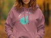 Pink hoodie with "Timothy Lake Oregon" graphic and teal lake outline.