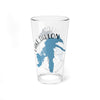 Clear glass tumbler with blue Lake Dillon map graphic and "Lake Dillon Colorado" text.