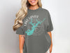 Gray t-shirt with Lake Lanier Georgia map and compass graphic.