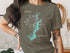 T-shirt with compass rose and "Lake Keowee Georgia" text.