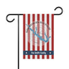 Garden flag with red and white stripes, Sam Rayburn Reservoir map, and "The Smith Family."