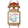 Sled ornament with "Merry Christmas from Key West" and map graphic.