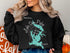 Black sweatshirt with "Lake Don Pedro CALIFORNIA" map design.
