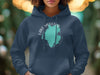 Dark blue hoodie with a circular graphic: "Lake Moultrie South Carolina".