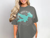 Grey t-shirt with Lake Arrowhead California map graphic and compass rose design.