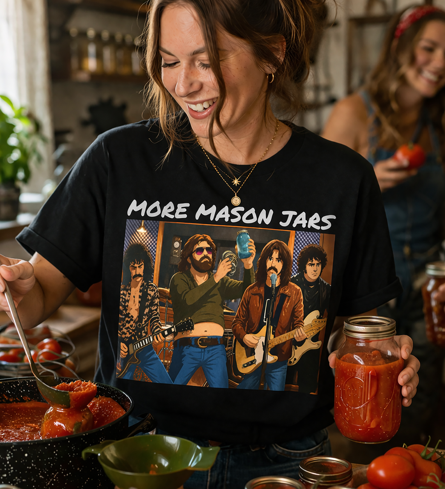 More Mason Jars Shirt, Canning and Gardening, More Cowbell T-Shirt, Food Preservation Garden Shirt, Prepper Humor