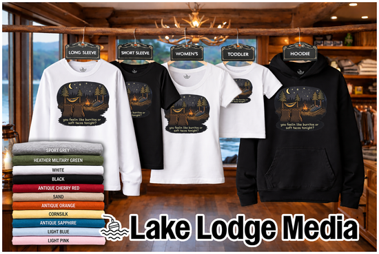 Campfire Bears Humor Long Sleeve T-Shirt, People in Sleeping Bags are Bear Burritos and Tacos Joke, Camping Hiking Shirt