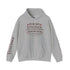 Fear Not Little Flock Hoodie with Printed Sleeves | Luke 12:32 Scripture Heart Design Bible Verse Gift | Share your faith